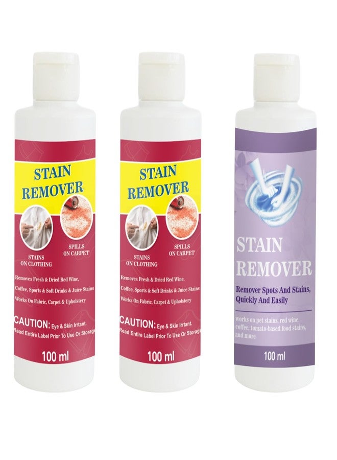TOOVUS Stain Remover Combo Pack of Red (Pack of 2) and Purple Stain Remover | Multi-Surface Cleaning Solution for Clothes, Fabrics, Upholstery (100 g Each) - Image 1